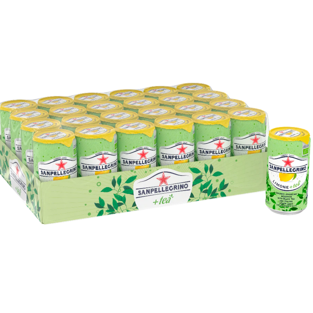 Sanpellegrino Sparkling Organic Lemon Tea | Pack of 24
