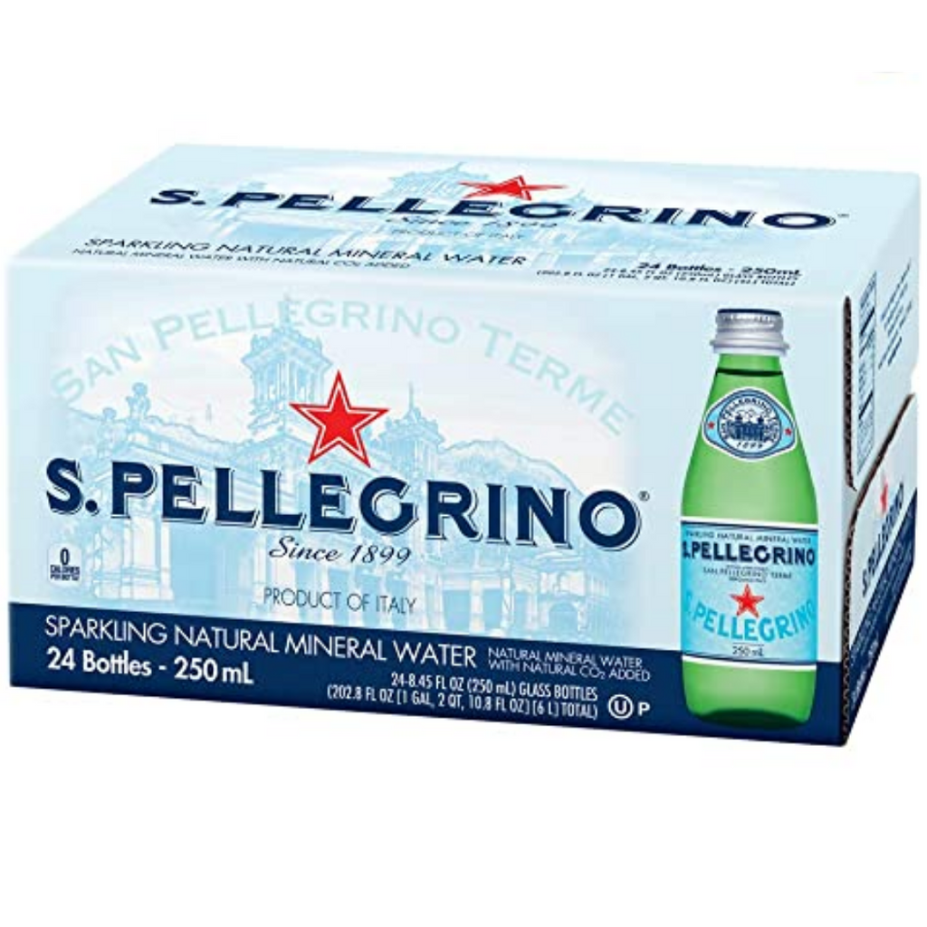 San Pellegrino Sparkling Natural Mineral Water| 250ml | Pack of 24
