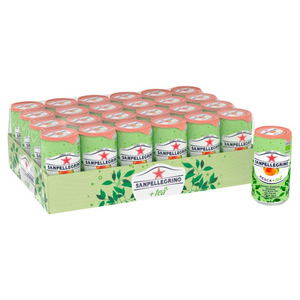 Sanpellegrino Sparkling Organic Peach Tea | Pack of 24