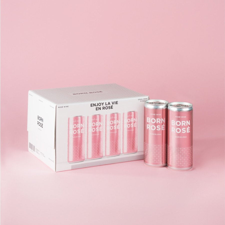 Born Rosé Canned Rosé Wine| Pack of 12