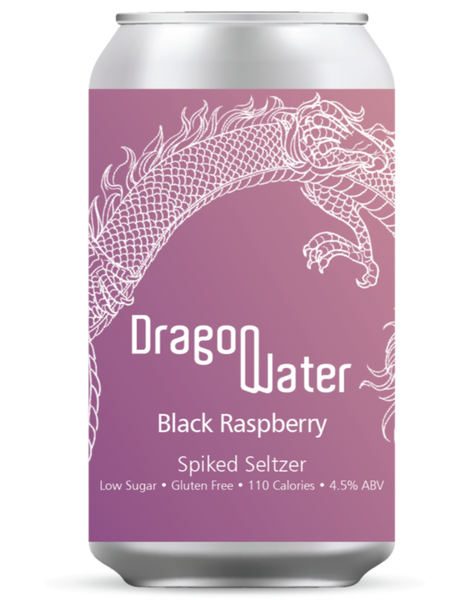 Dragon Water Spiked Seltzer - Black Raspberry (8 Cans) - DRINKSDELI