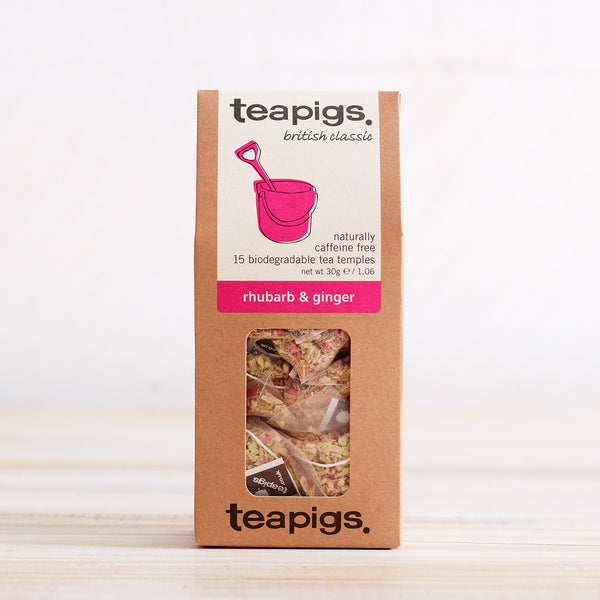 Teapigs Rhubarb & Ginger| 15 Tea Temples