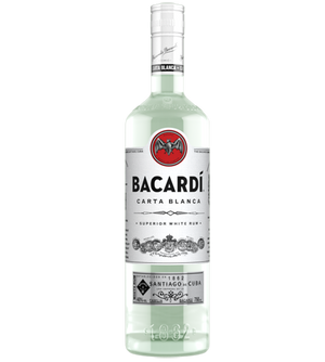 Bacardi Carta Blanca Rum 1L - DRINKSDELI