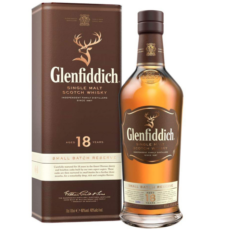 glenfiddich 18年 1Lと700ml Glenfiddich 18 Year Old Single Malt Scotch Whisky 700ml